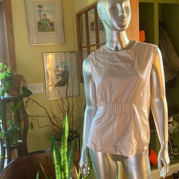 Argent Tops Argent Pink Tank With Bunching Zipper Back Great